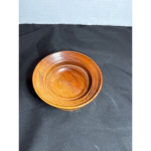 Hand Turned Wood Bowl Small Decorative Display Bowl Wooden Trinket‎ Dish